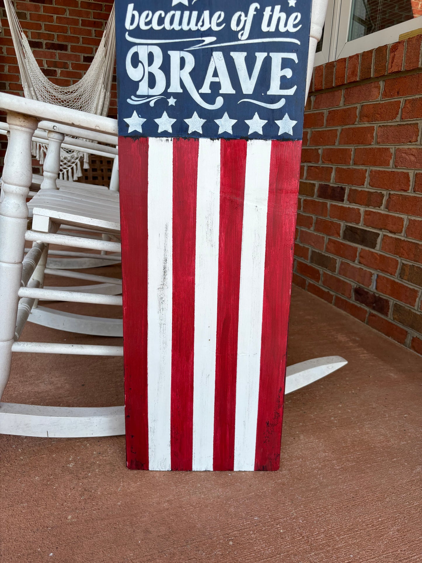 Home of the Free 3' Tall Sign
