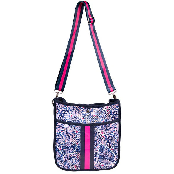 Simply Southern Neoprene Crossbody Fashion Handbag - Leaf