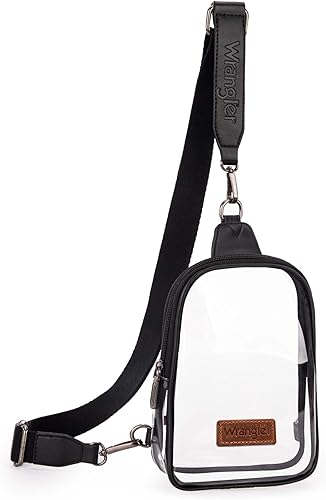 Wrangler Clear Sling Bag/Crossbody/Chest Bag - Black