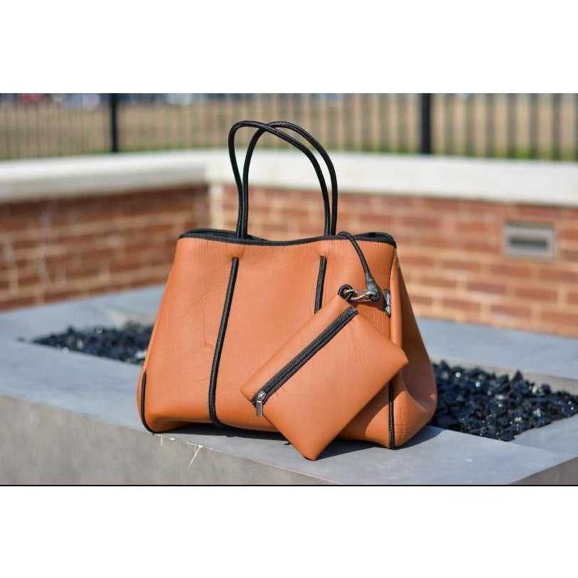 Kennedy soft brown leather tote with matching bag 